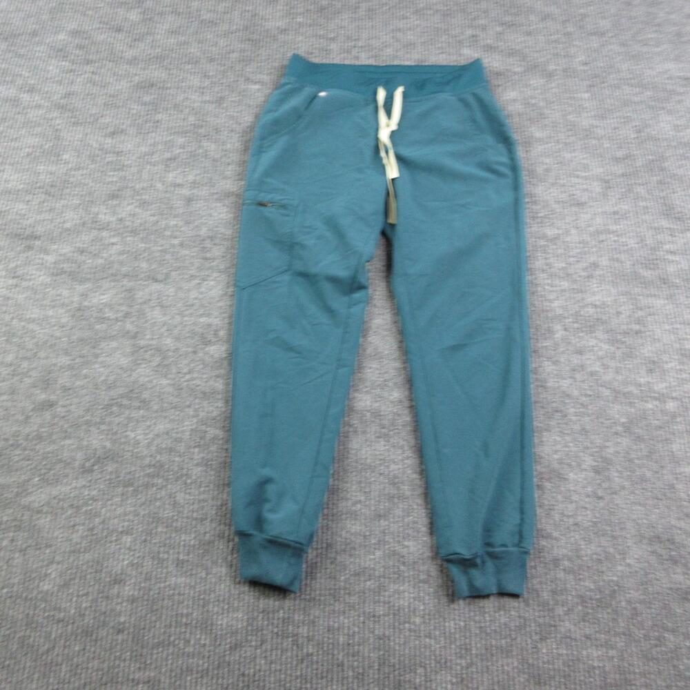 FIGS Pants Womens M Green Jogger Drawstring Cargo Pocket Cuffed 29x27.5*